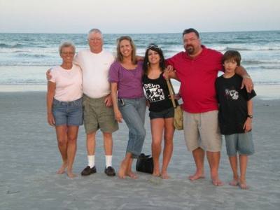 We already knew Larry and Lois were going to be there so we met them before we got on the boat at Cape Canaveral, FL. T