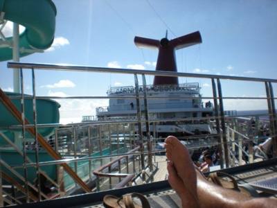 Sunning on Carnival Glory