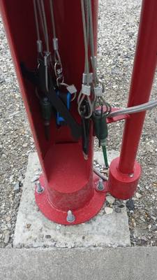 Very cool.  These bike stations along the Katy Trail have tool stations,  air, bathrooms.   Missouri state parks kick as