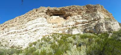 Montezuma Castle.  The bark on the trees here was very interesting.