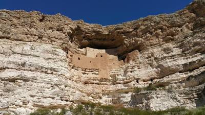 Montezuma Castle.  The bark on the trees here was very interesting.