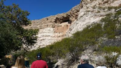 Montezuma Castle.  The bark on the trees here was very interesting.