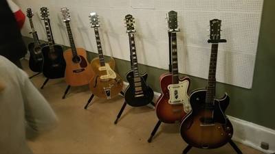 Sun Studio...where Elvis was discovered and recorded until his contract was sold to RCA for about $35,000.