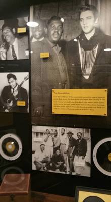Sun Studio...where Elvis was discovered and recorded until his contract was sold to RCA for about $35,000.