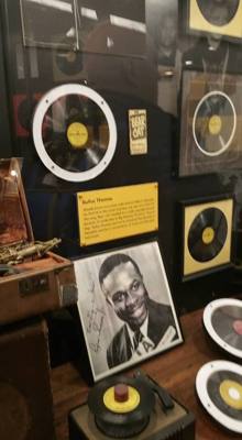 Sun Studio...where Elvis was discovered and recorded until his contract was sold to RCA for about $35,000.
