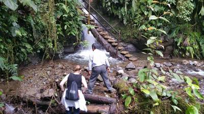 Raise your hand if you hiked the jungles of Ecuador today.  Our guide said he's been doing this for 16 years and we're o