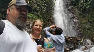 Raise your hand if you hiked the jungles of Ecuador today.  Our guide said he's been doing this for 16 years and we're o