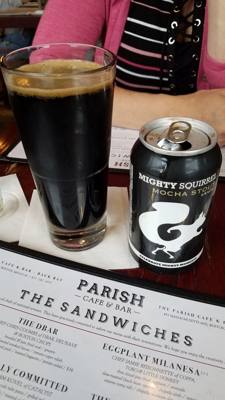 Running all day.   Time to relax.  Mighty Squirrel Mocha Stout sounds right.