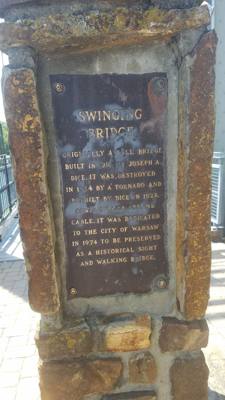 So Lynn and I are riding down 7 highway from the Ozarks and she sees this bridge and is like "I always wanted to walk ac