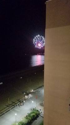 Every Sunday at 10pm Virginia Beach oceanfront has a fireworks show.  They shoot them off of a ship.  Very nice surprise