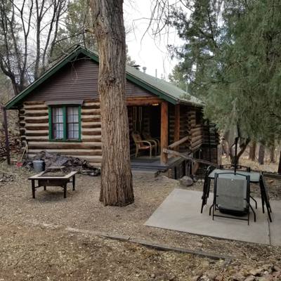 Made it to the cabin in Manitou Springs. Start unpacking...queue the horny buck chasing the super tired doe like 5 feet