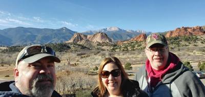 Really beautiful here. A little hike to earn our lunch calories.
