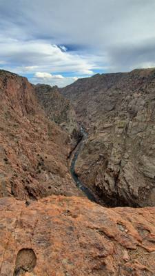 The Royal Gorge...1000 ft to the river below.