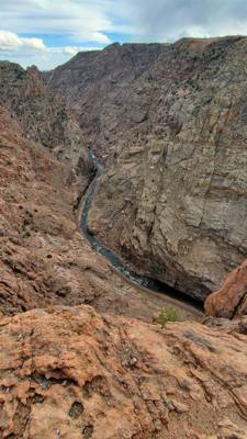 The Royal Gorge...1000 ft to the river below.