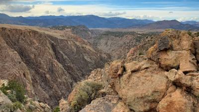 The Royal Gorge...1000 ft to the river below.