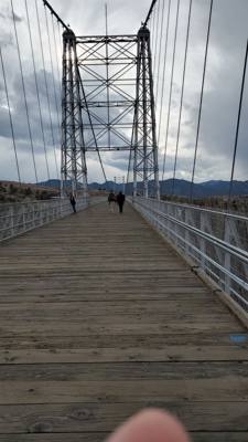 The Royal Gorge...1000 ft to the river below.