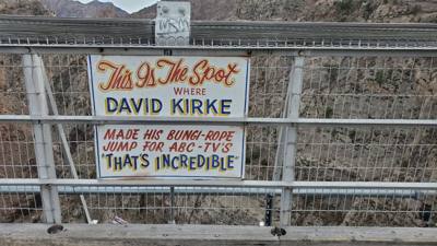 The Royal Gorge...1000 ft to the river below.