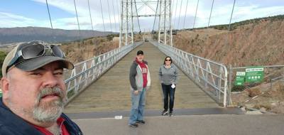 The Royal Gorge...1000 ft to the river below.