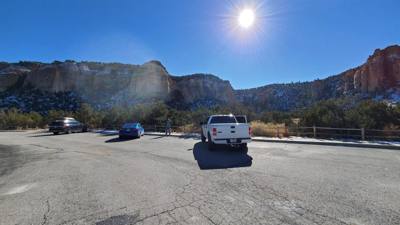 I don't know if there is a better rest stop view than in El Malpais, New Mexico.  Neat rocks!
