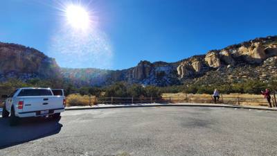 I don't know if there is a better rest stop view than in El Malpais, New Mexico.  Neat rocks!