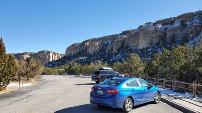 I don't know if there is a better rest stop view than in El Malpais, New Mexico.  Neat rocks!