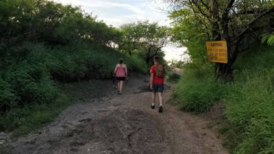 Traffic to this side of the island was bad so we didn't get to finish the trail.  But what we saw was beautiful.