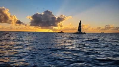 Sunset Cruise before dinner. Great way to end the day. Had some good whale watching and got to see Diamond Head from the