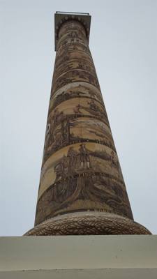 The views at the Astoria Column we're fantastic!  About 240 degrees of unobstructed view around the mountain.  And the d