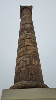 The views at the Astoria Column we're fantastic!  About 240 degrees of unobstructed view around the mountain.  And the d