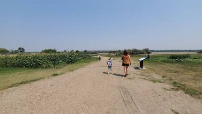 Another Indian village for our fourth stop yesterday. This one has a cellar.  Avery got his second ranger badge and cert