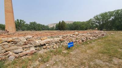 This was the De Mores Packing Plant.  This was central to the beef industry here.