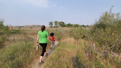 A quick hike in the morning in Sully Creek State Park to get the juices flowing.