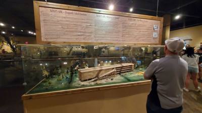 Fossils are always good and Avery is a dinosaur enthusiast.  That said, I had to hold my tongue a little in this place. 