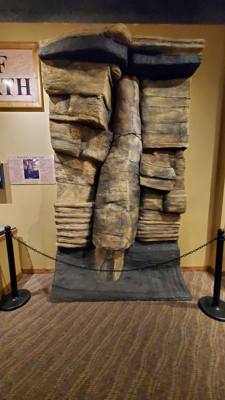Fossils are always good and Avery is a dinosaur enthusiast.  That said, I had to hold my tongue a little in this place. 