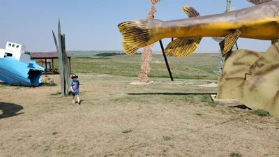 The Enchanted Highway was without a doubt the biggest surprise excursion this trip.  I'm glad we didn't ignore the signs