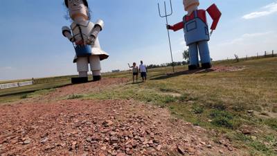The Enchanted Highway was without a doubt the biggest surprise excursion this trip.  I'm glad we didn't ignore the signs