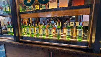 Took a tour of the Jameson distillery today.  We loved the tour and our guide Wesley was so entertaining! Grabbed a coup