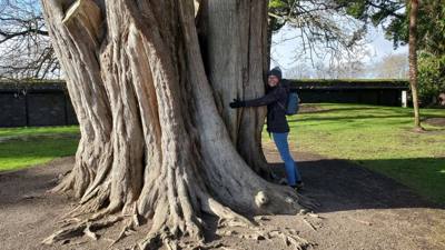 Phoenix Park is the largest gated park in a European capital. So of course…we had to go there!

They had deer, lots of b