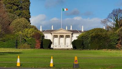Phoenix Park is the largest gated park in a European capital. So of course…we had to go there!

They had deer, lots of b