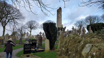 Interesting stop on the way to Belfast today.  A Monastic site.  Learned something new about the Celtic Cross.  Apparent