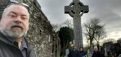 Interesting stop on the way to Belfast today.  A Monastic site.  Learned something new about the Celtic Cross.  Apparent