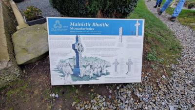 Interesting stop on the way to Belfast today.  A Monastic site.  Learned something new about the Celtic Cross.  Apparent