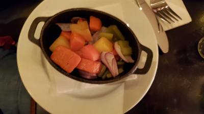 Dinner the last night we were here was a little bit of a struggle. A lot of Dublin pubs don't serve food do we did a lot