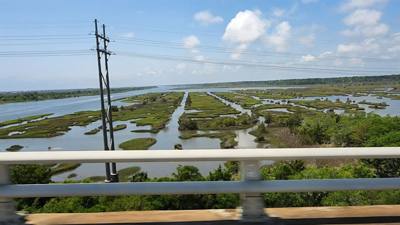 Random pics from the bridge to Topsail Island