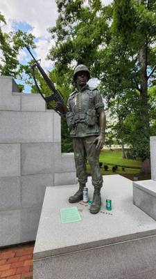 Visited a few memorials for Marines, Vietnam vets, Beirut, 911.  This is what the weekend is all about.  The sacrifice o