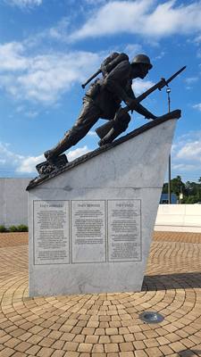Visited a few memorials for Marines, Vietnam vets, Beirut, 911.  This is what the weekend is all about.  The sacrifice o