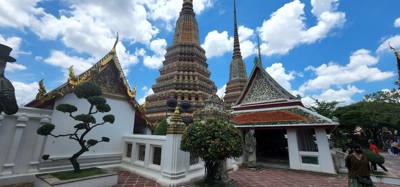 Wat Pho Temple today was both beautiful and educational.  Also known as the Temple of the Reclining Buddha.  Was built i