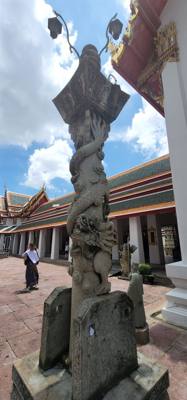 Wat Pho Temple today was both beautiful and educational.  Also known as the Temple of the Reclining Buddha.  Was built i