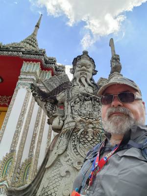 Wat Pho Temple today was both beautiful and educational.  Also known as the Temple of the Reclining Buddha.  Was built i