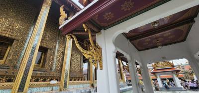 This is part 1 of our Grand Palace and Temple of the Emerald Buddha tour.  Beautiful, ornate and overwhelming.  There wa